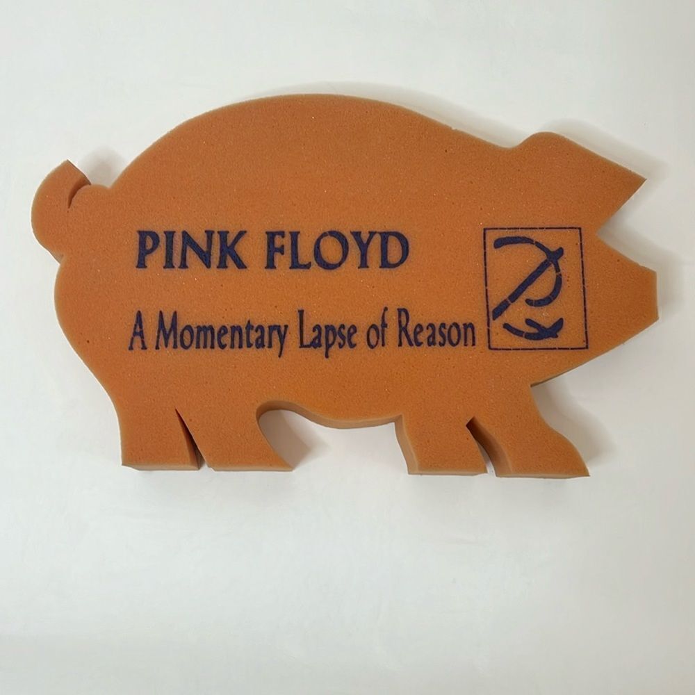 Pink Floyd A Momentary Lapse Of Reason Orange Foam Pig 17 In Wide 10 In Tall
